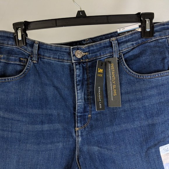 Women's Instantly Slims Lee  Straight Leg Jeans - Picture 4 of 9